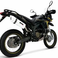 GPR exhaust compatible with Voge 300Rally 2025-2026, Albus Evo4, Slip-on exhaust including link pipe and removable db killer 