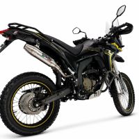 GPR exhaust compatible with Voge 300Rally 2025-2026, Deeptone Inox, Slip-on exhaust including link pipe and removable db killer 