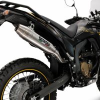GPR exhaust compatible with Voge 300Rally 2025-2026, Deeptone Inox, Slip-on exhaust including link pipe and removable db killer 