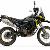 GPR exhaust compatible with Voge 300Rally 2025-2026, Furore-X Inox, Slip-on exhaust including link pipe and removable db killer 