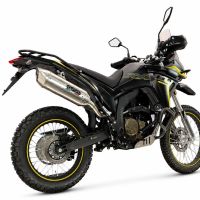 GPR exhaust compatible with Voge 300Rally 2025-2026, Furore-X Inox, Slip-on exhaust including link pipe and removable db killer 