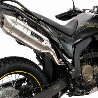 GPR exhaust compatible with Voge 300Rally 2025-2026, Furore-X Inox, Slip-on exhaust including link pipe and removable db killer 