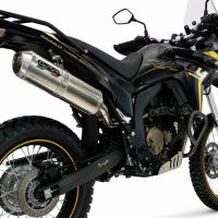 GPR exhaust compatible with Voge 300Rally 2025-2026, Satinox , Slip-on exhaust including link pipe and removable db killer 