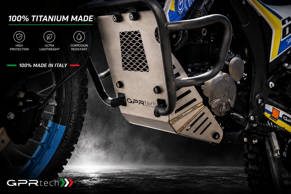 GPR TECH compatible with  Voge 300Rally 2025/2026 e5 plus GPR TECH Titanium Skid plate 