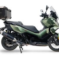Top case GPR TECH compatible with  Voge SR 450 X 2026/2027 e5 plus GPR TECH Top case in aluminum, black color including, roof rack and specific plate Capacity 45 LT.
