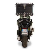 Top case GPR TECH compatible with  Voge SR 450 X 2026/2027 e5 plus GPR TECH Top case in aluminum, black color including, roof rack and specific plate Capacity 35 LT.