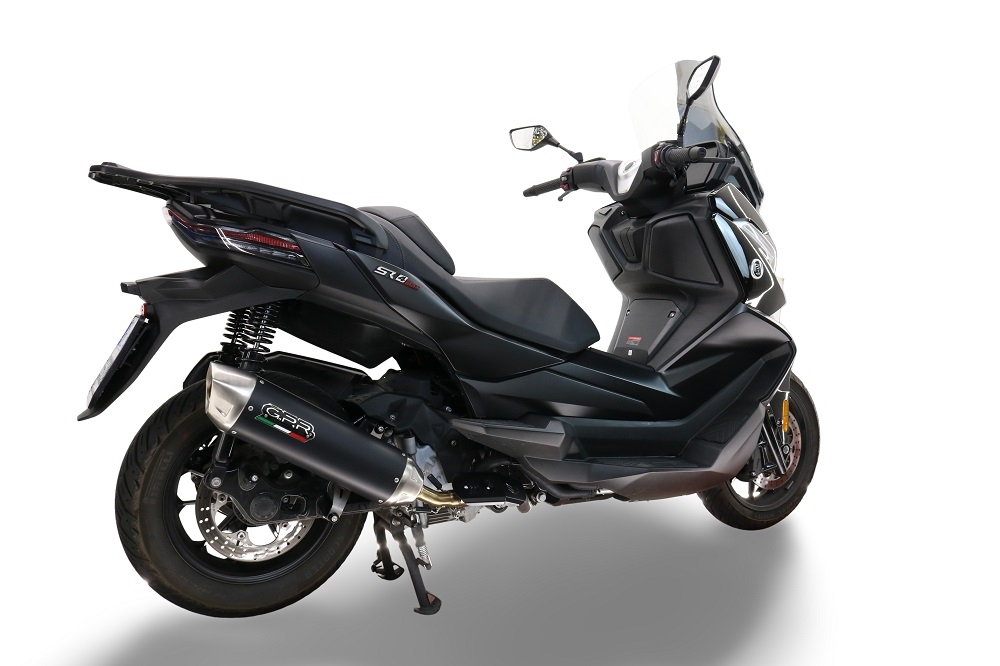 GPR exhaust compatible with  Voge SR4 Max 2022-2024, Furore-X Scooter, Slip-on exhaust including link pipe and removable db killer 