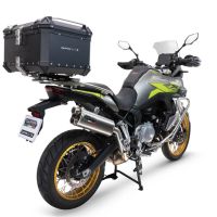 GPR TECH compatible with  Voge 900DSX 2024/2025 e5 GPR TECH Top case in aluminum, black color with specific plate included Capacity 55 LT.