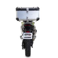 GPR TECH compatible with  Voge 900DSX 2024/2025 e5 GPR TECH Top case in aluminum, silver color with specific plate included Capacity 55 LT.