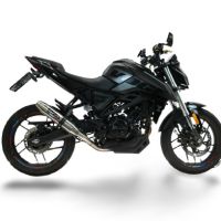 GPR exhaust compatible with  Voge R125 2023-2024, Deeptone Inox, Full system exhaust, including removable db killer 