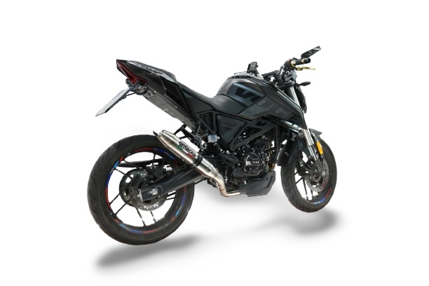GPR exhaust compatible with  Voge R125 2023-2024, Deeptone Inox, Full system exhaust, including removable db killer 