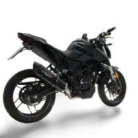 GPR exhaust compatible with  Voge R125 2025-2026, Furore Evo4 Nero, Full system exhaust including removable db killer and catalyst, EPA-compliant 