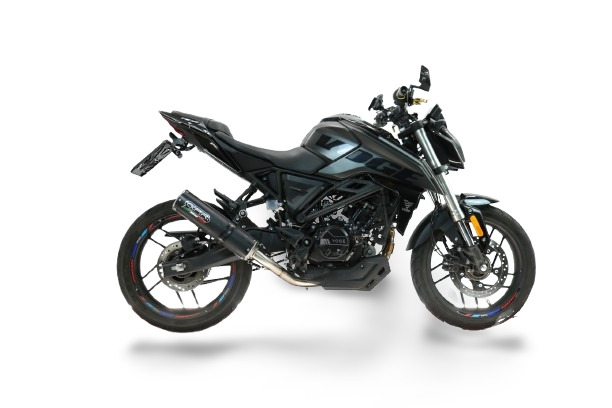 GPR exhaust compatible with  Voge R125 2025-2026, M3 Black Titanium, Full system exhaust, including removable db killer 
