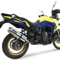 Exhaust compatible with Suzuki V-STROM 800DE - 800SE 2023-2025, Dual Inox, Slip-on exhaust including removable db killer and link pipe, EPA-compliant 