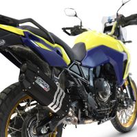 Exhaust compatible with Suzuki V-STROM 800DE - 800SE 2023-2025, Hyper Sonic Black Titanium, Slip-on exhaust including removable db killer and link pipe, EPA-compliant 