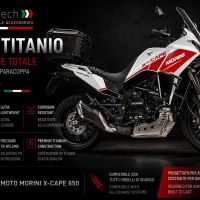 GPR TECH compatible with  Moto Morini X-CAPE 650 2021/2024 e5 GPR TECH Titanium Skid plate 