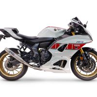 GPR exhaust compatible with Yamaha YZF R7 2021-2024, Deeptone Inox, Full system exhaust, including removable db killer 