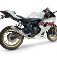 GPR exhaust compatible with Yamaha YZF R7 2021-2024, Deeptone Inox, Full system exhaust, including removable db killer 