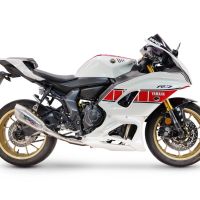 GPR exhaust compatible with Yamaha YZF R7 2021-2024, GP-Revo Titanium, Full system exhaust, including removable db killer 