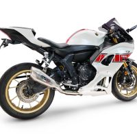 GPR exhaust compatible with Yamaha YZF R7 2021-2024, GP-Revo Titanium, Full system exhaust, including removable db killer 