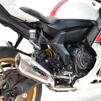 GPR exhaust compatible with Yamaha YZF R7 2021-2024, GP-Revo Titanium, Full system exhaust, including removable db killer 
