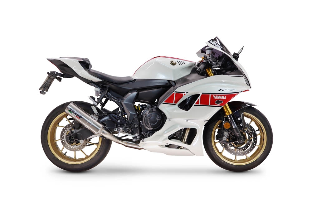 GPR exhaust compatible with Yamaha YZF R7 2021-2024, M3 Inox , Full system exhaust, including removable db killer 