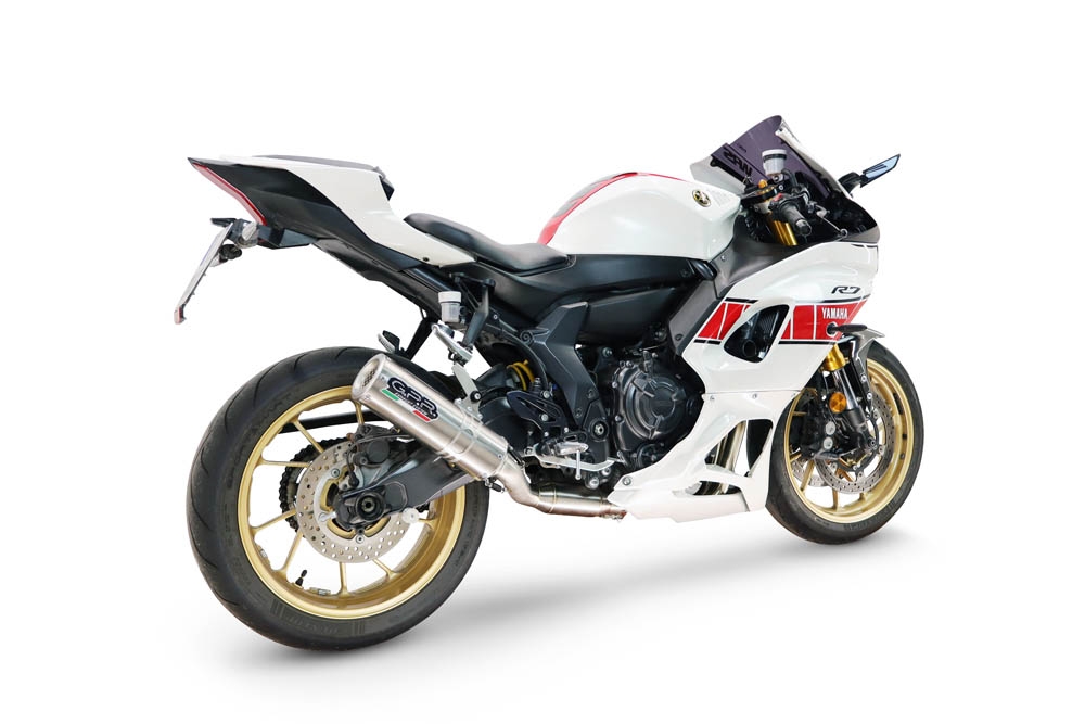 GPR exhaust compatible with Yamaha YZF R7 2021-2024, M3 Inox , Full system exhaust, including removable db killer 