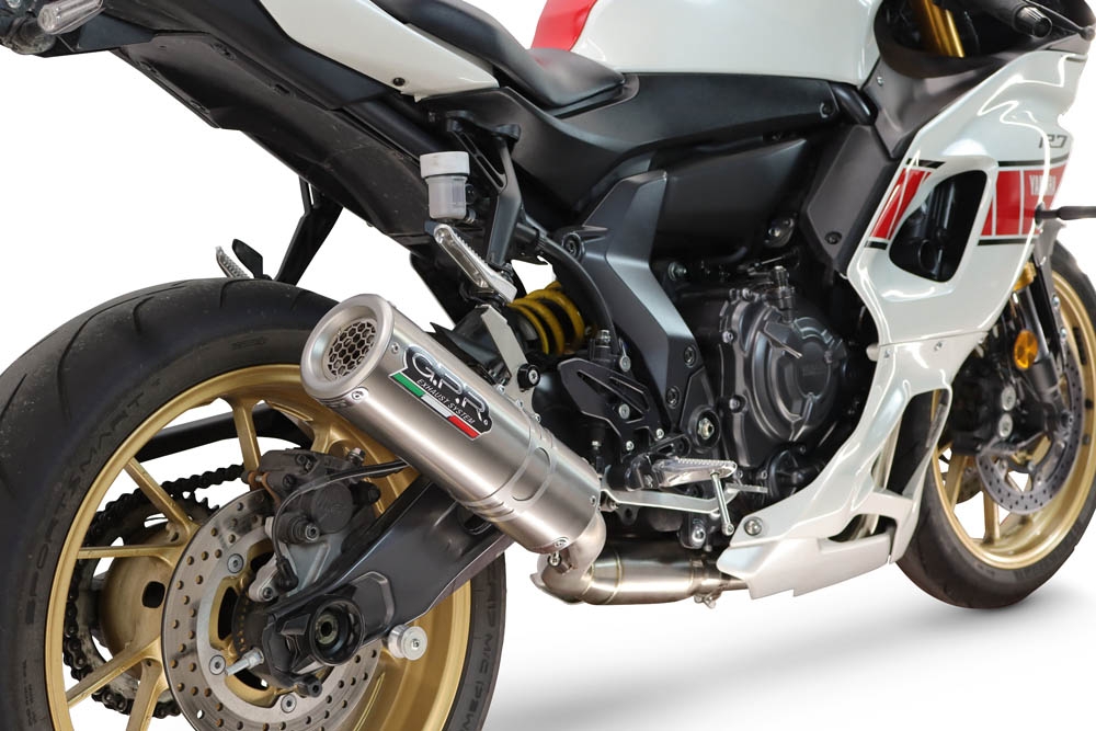 GPR exhaust compatible with Yamaha YZF R7 2021-2024, M3 Inox , Full system exhaust, including removable db killer 