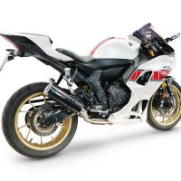 GPR exhaust compatible with Yamaha YZF R7 2021-2024, M3 Black Titanium, Full system exhaust, including removable db killer 