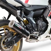 GPR exhaust compatible with Yamaha YZF R7 2021-2024, M3 Black Titanium, Full system exhaust, including removable db killer 
