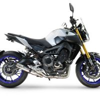 GPR exhaust compatible with  Yamaha FZ-09 2014-2016, Deeptone Inox, Full system exhaust, including removable db killer 
