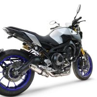 GPR exhaust compatible with  Yamaha FZ-09 2014-2020, Deeptone Inox, Full system exhaust, including removable db killer 