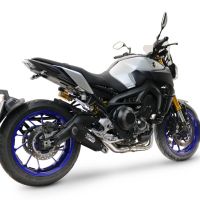 GPR exhaust compatible with  Yamaha FZ-09 2014-2016, GP-Revo Black Titanium, Full system including silencer approved for noise,db killer and catalyst, EPA-compliant compliant for inspection 