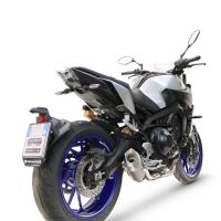 GPR exhaust compatible with  Yamaha FZ-09 2014-2020, GP-Revo Titanium, Full system including silencer approved for noise,db killer and catalyst, EPA-compliant compliant for inspection 
