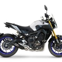 GPR exhaust compatible with Yamaha FJ-09 Tracer 2015-2020, M3 Black Titanium, Full system exhaust, including removable db killer 