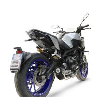 GPR exhaust compatible with Yamaha FJ-09 Tracer 2015-2020, M3 Black Titanium, Full system exhaust, including removable db killer 