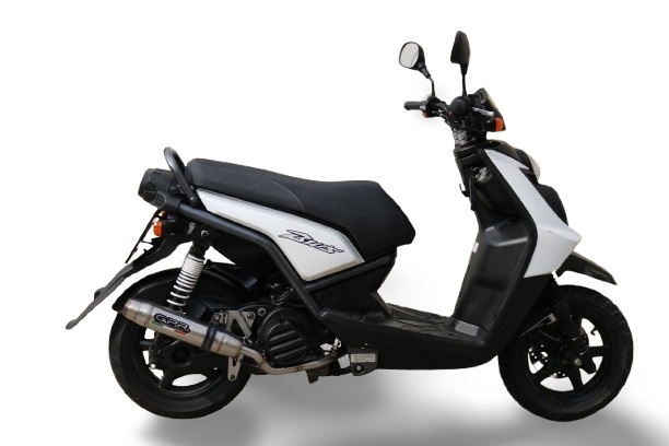 Exhaust compatible with Yamaha BW'S 125 2010-2013, Deeptone Inox, Full system exhaust, including removable db killer 
