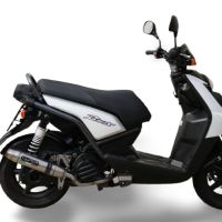 Exhaust compatible with Yamaha BW'S 125 2010-2013, Deeptone Inox, Full system exhaust, including removable db killer 