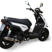 Exhaust compatible with Yamaha BW'S 125 2010-2013, Deeptone Inox, Full system exhaust, including removable db killer 