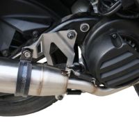Exhaust compatible with Yamaha BW'S 125 2010-2013, Deeptone Inox, Full system exhaust, including removable db killer 