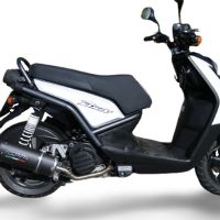 Exhaust compatible with Yamaha BW'S 125 2010-2013, Furore Nero, Full system exhaust, including removable db killer 
