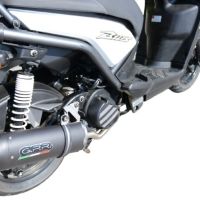 Exhaust compatible with Yamaha BW'S 125 2010-2013, Furore Nero, Full system exhaust, including removable db killer 