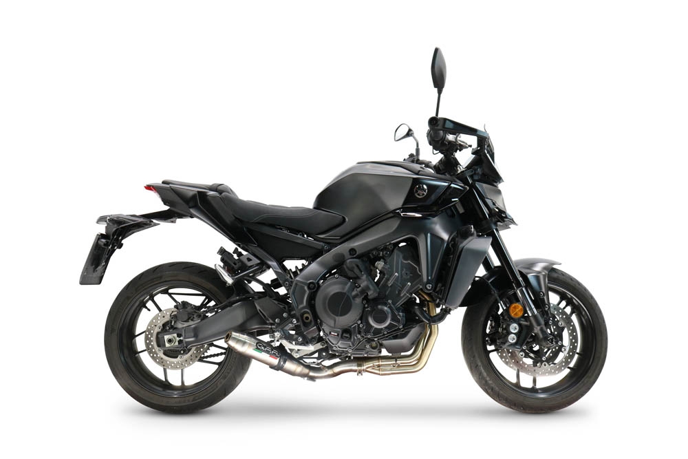 GPR exhaust compatible with  Yamaha FJ-09 2021-2024, Deeptone Inox, Full system exhaust, including removable db killer 