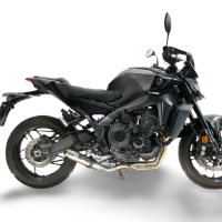 GPR exhaust compatible with  Yamaha FJ-09 2021-2024, Deeptone Inox, Full system exhaust, including removable db killer 