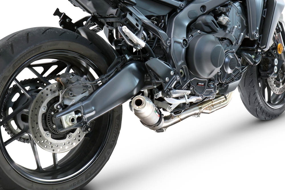 GPR exhaust compatible with  Yamaha FJ-09 2021-2024, Deeptone Inox, Full system exhaust, including removable db killer 