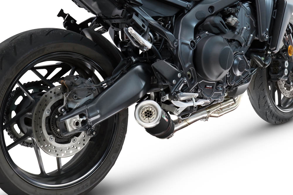 GPR exhaust compatible with  Yamaha FJ-09 2025-2026, M3 Black Titanium, Full system exhaust, including removable db killer/spark arrestor 