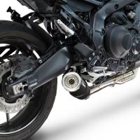 GPR exhaust compatible with  Yamaha FJ-09 2025-2026, M3 Black Titanium, Full system exhaust, including removable db killer/spark arrestor 