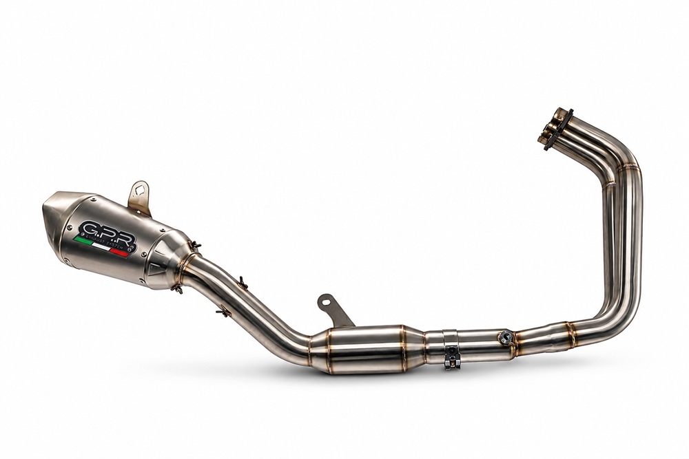 GPR exhaust compatible with Yamaha YZF R7 2021-2024, GP-Revo Titanium, Full system exhaust, including removable db killer 