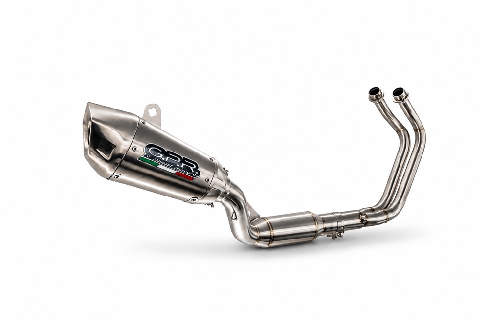 GPR exhaust compatible with Yamaha YZF R7 2021-2024, GP-Revo Titanium, Full system exhaust, including removable db killer 