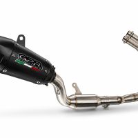 GPR exhaust compatible with Yamaha YZF R7 2021-2024, GP-Revo Black Titanium, Slip-on exhaust including link pipe and removable db killer 